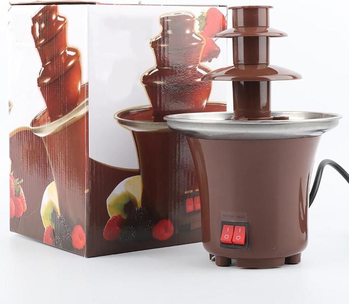Super Fonte Cascata Máquina Fondue Portátil Nostalgia 220V - Sweet Home Imagem de Super Fonte Cascata Máquina Fondue Portátil Nostalgia 220V