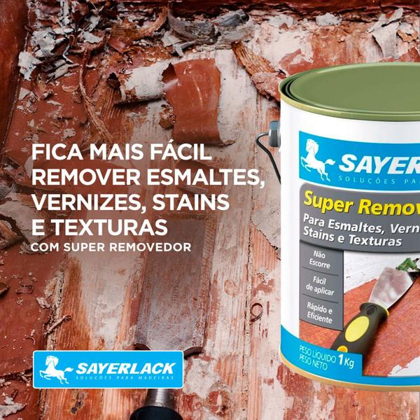 Imagem de Super Gel Removedor para Esmaltes Vernizes Stains e Texturas Sayerlack 4,0Kg