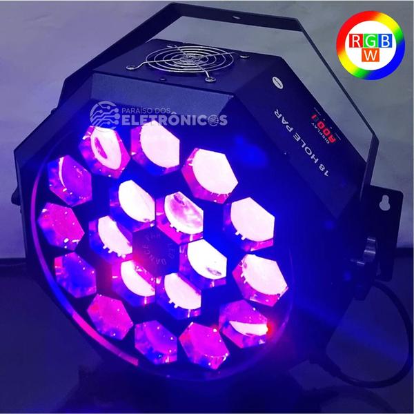 Imagem de Super Globo Moving 18 Led Rgbw Mistura De Cores 200w Laser Profissional WS3314