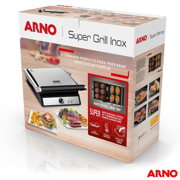 Imagem de Super Grill Arno com Capacidade para até 12 Hambúrgueres - GGRA