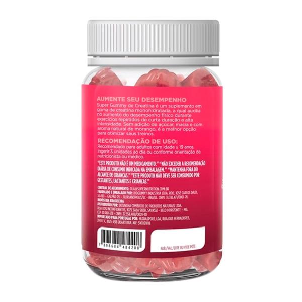 Imagem de Super Gummy Creatina Monohidratada Sabor Morango com 60 Gomas