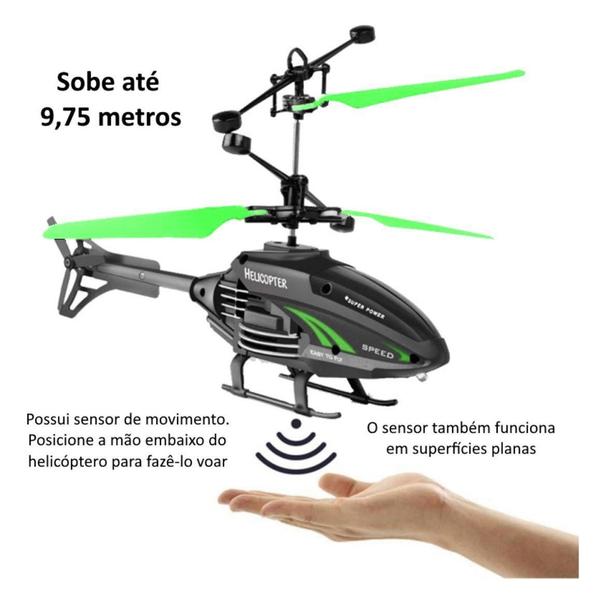 Imagem de Super Helicóptero De Controle Infantil Sensor De Gravidade