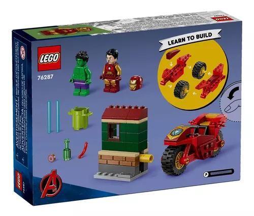 Imagem de Super Heroes Homem De Ferro Com Moto E O Hulk 4 - Lego 76287 