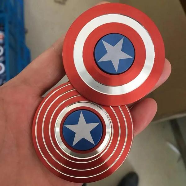 Imagem de Super-herói Metal Fidget Spinner Rolamento Rápido Dedo Mão Spinner Edc Adhd Anti Estresse Liga De