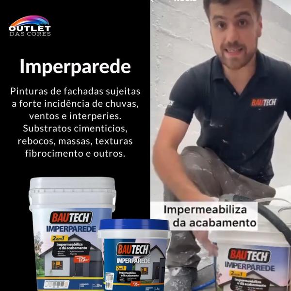 Imagem de Super Impermeabilizante Imperparede Bautech 4kg