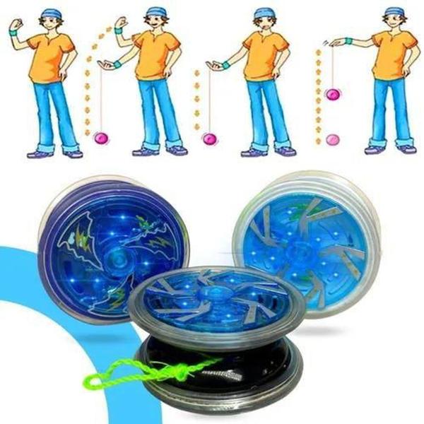 Super Ioiô Com Luz De Led Colorida Rolamento Profissional - kbum Imagem de Super Ioiô Com Luz De Led Colorida Rolamento Profissional - kbum