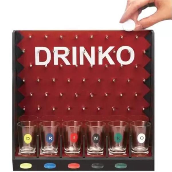 Imagem de Super Jogo Drinko Game Shot Cachaça Drink 6 Copos Vira Vira