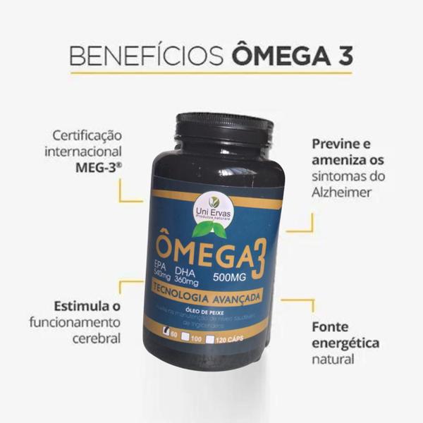 Imagem de Super Kit 02  ômega 3 500MG EPA 540MG DHA 360MG Total 120 Cápsulas