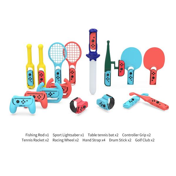 Super Kit 18 em 1 Diversos Acessórios Super Pack Para Jogos