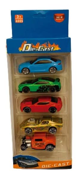 Imagem de Super Kit 5 Carrinhos De Ferro Die Cast Top Premium