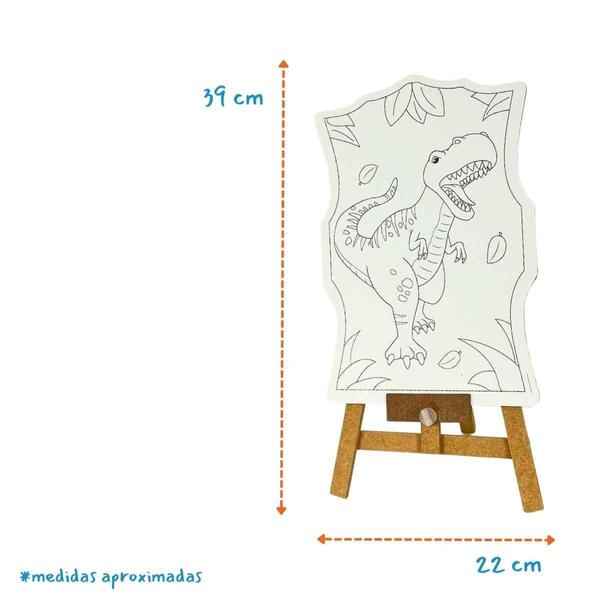 Imagem de Super Kit De Pintura Brincadeira De Criança - Vários Modelos - Com Cavalete + Avental + 4 + 6 Tintas