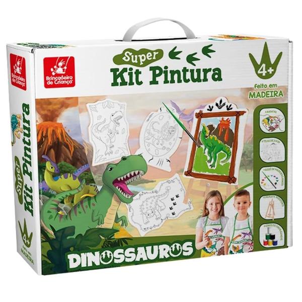 Imagem de Super Kit de Pintura Dinossauros Brincadeira de Criança