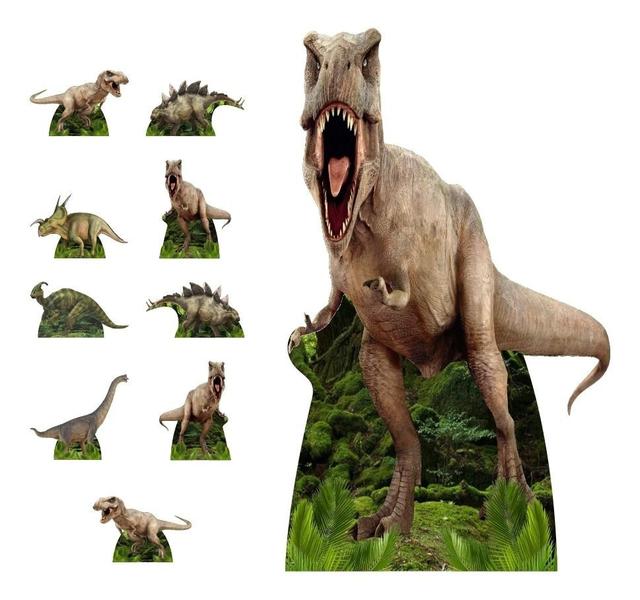 Imagem de Super Kit Dinossauro Decoração Totem Displays + Painel