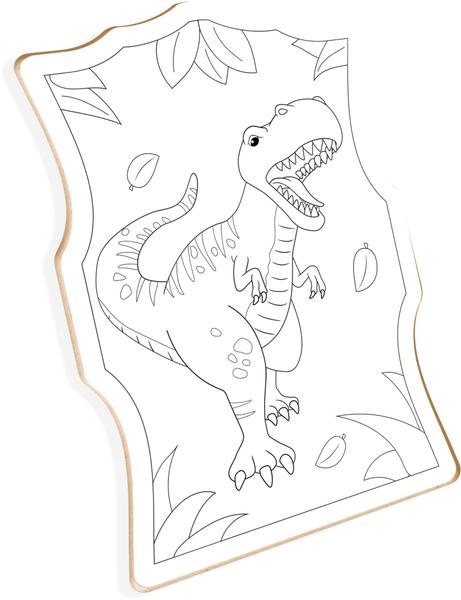 Imagem de Super Kit Pintura Dinossauros com 4 Telas para Colorir