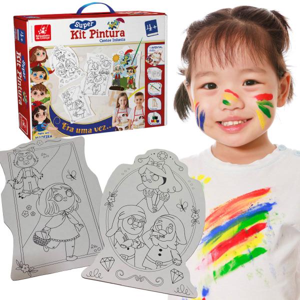 Imagem de Super Kit Pintura Era Uma Vez Brinquedo Educativo Pedagógico