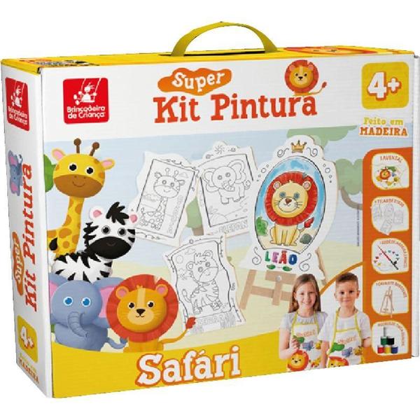 Imagem de Super Kit Pintura Safari - Brincadeira de Criança