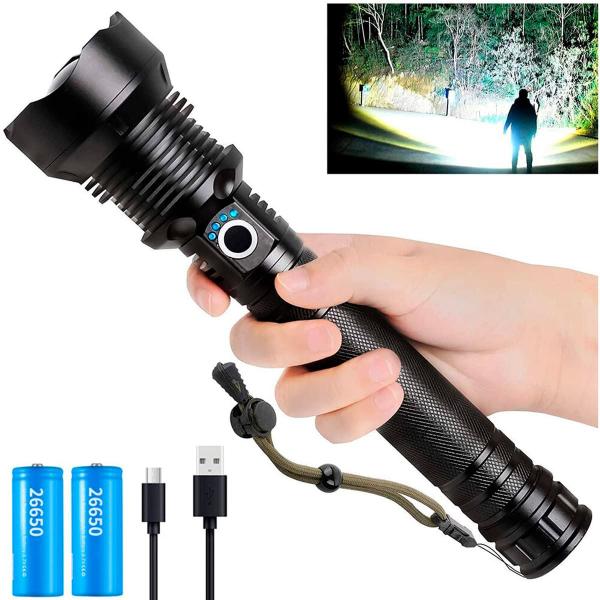 Imagem de Super Lanterna T9 P50 Zoom Led Muito Forte Recarregável Usb