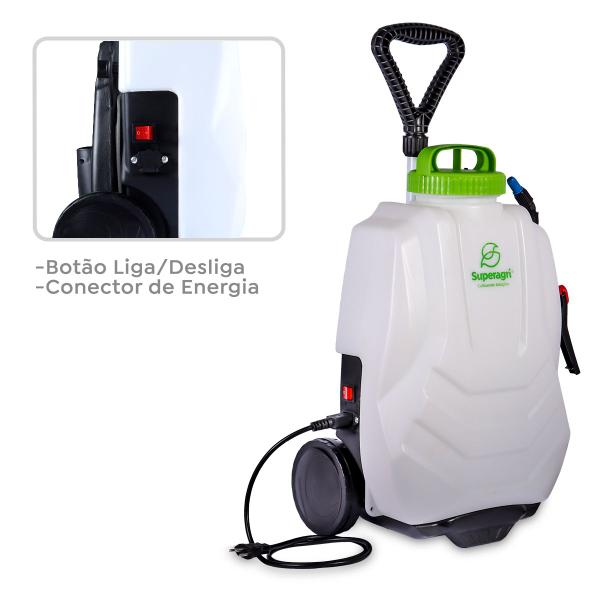 Imagem de Super Lavadora Elétrica Carrinho Bivolt SuperAgri 16 Litros 120 PSI SLCR16L120P