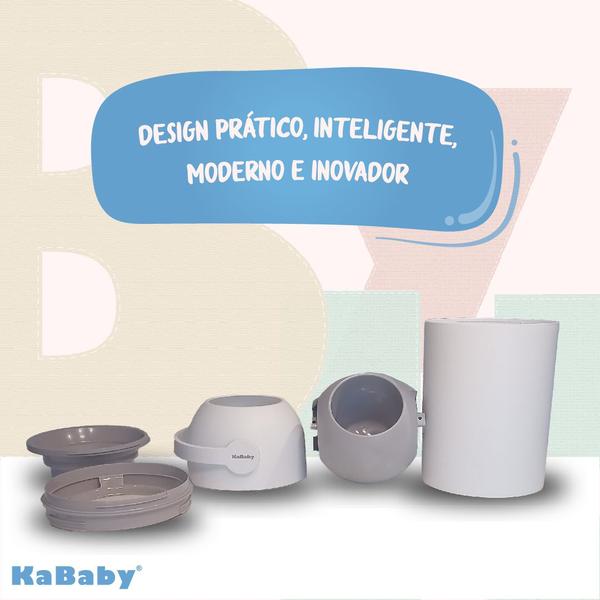 Imagem de Super Lixeira Mágica Kababy p/ Fralda de Bebê Anti Odor Rosa