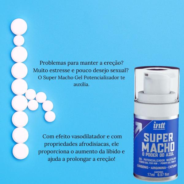 Imagem de Super Macho Gel Potencializador Masculino Intt 17ml