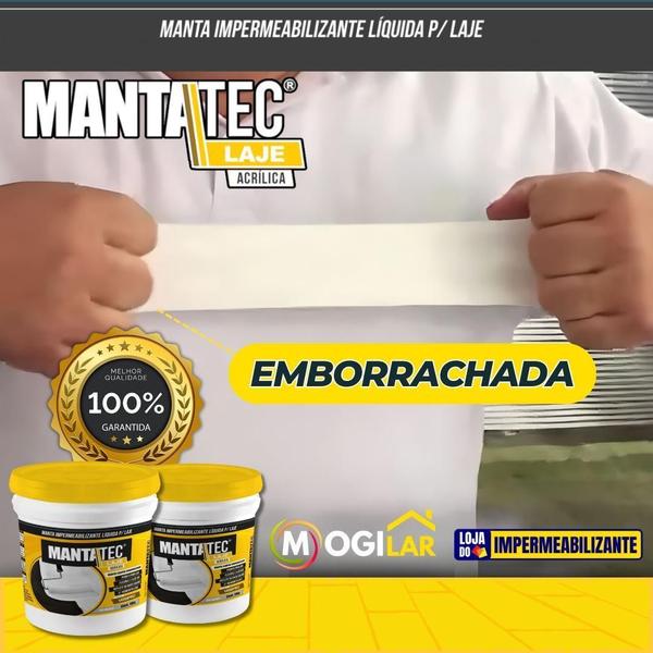 Imagem de Super Manta Líquida Emborrachada 4Kg Impermeabilizante Laje