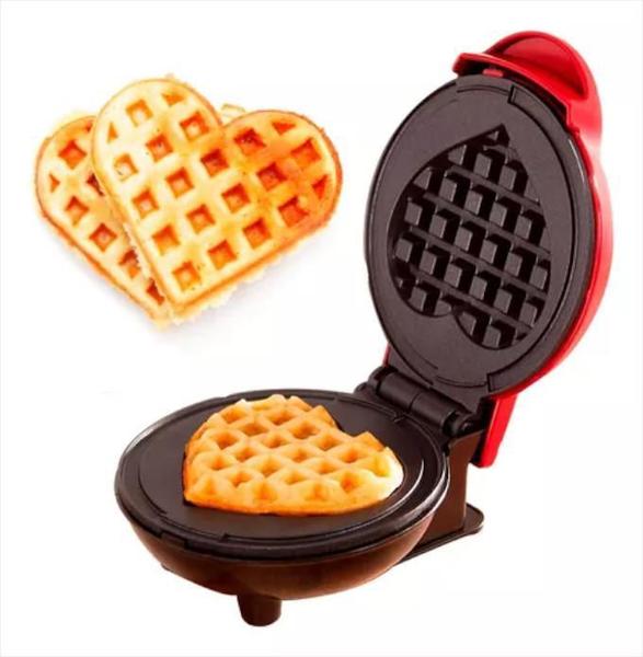 Imagem de Super Máquina Mini Waffles Ovos Coração Café Da Manhã 220V