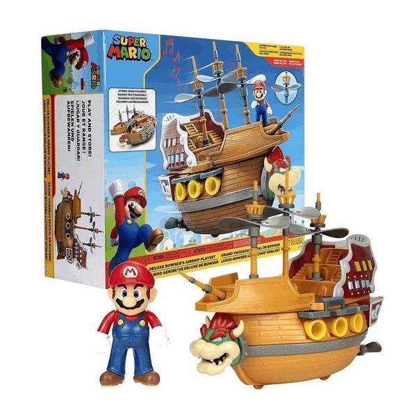 Imagem de Super Mario Barco Voador do Bowser Playset Deluxe 3021 Candide