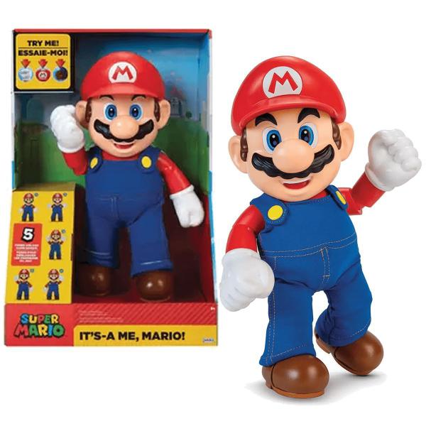 Imagem de Super Mario Boneco Articulado Com Som Candide It's-A Me 3009