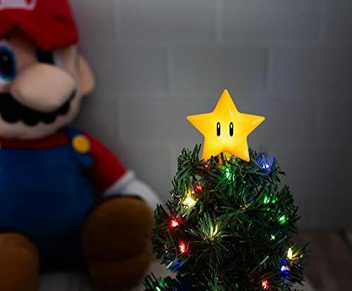 Imagem de Super Mario Bros. Super Star LED USB-Powered Light-Up Desktop Árvore de Férias