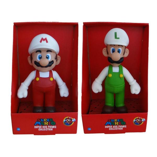 Imagem de Super Mario Fire E Luigi Fire - Kit 2 Bonecos Grandes