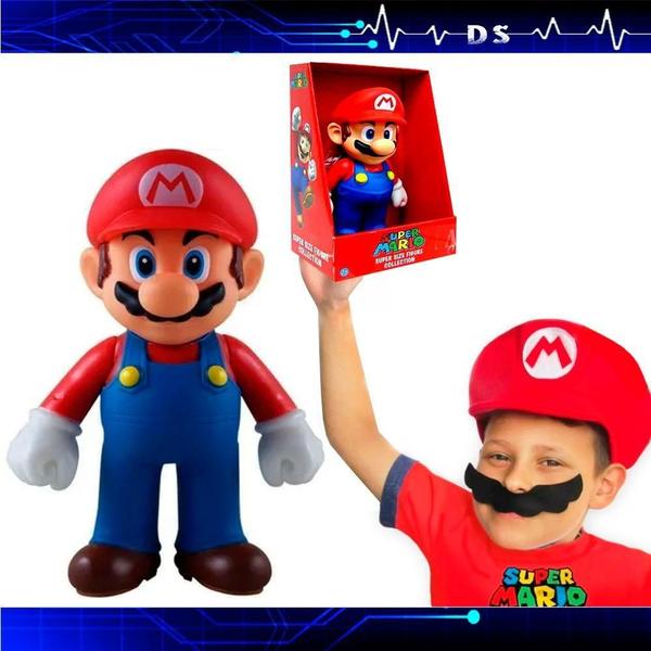 Imagem de Super Mario Melhor Boneco Coleção + Caixa Personalizada 22Cm