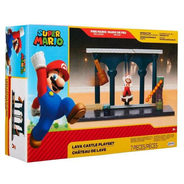 Imagem de Super Mario - Playset Catelo de Lava - Candide 3003