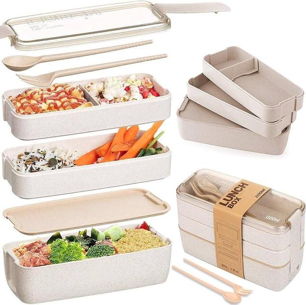 Imagem de Super Marmita 900Ml Fitness Lunch Box Quente/Frio Divisórias