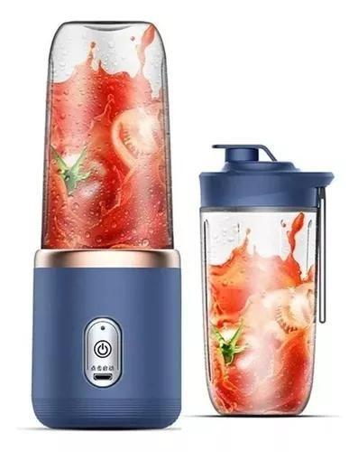 Imagem de Super Mix 400ML Liquidificador Misturador Sem Fio USB 2 copo