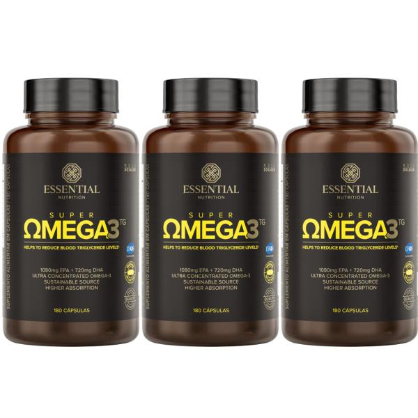 Imagem de Super Ômega 3 TG 180 cápsulas - 3 unidades - Essential Nutrition