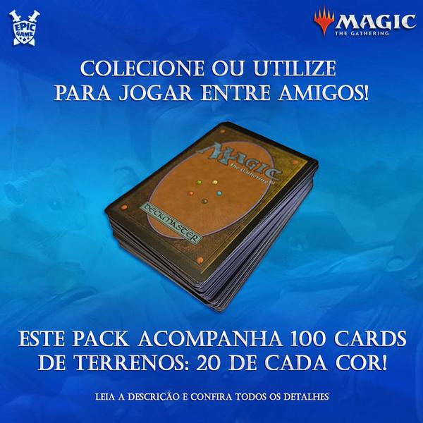 Imagem de Super Pack de 500 Cartas Aleatórias de Magic e 100 Terrenos