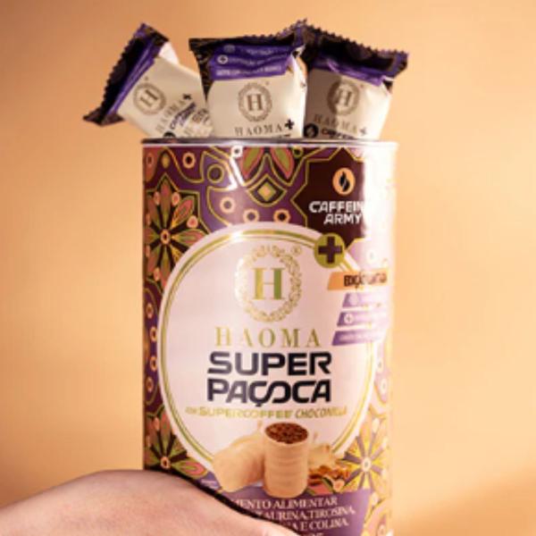 Imagem de Super Paçoca Haoma de Amendoim Com Chocolate Branco Lata 225g