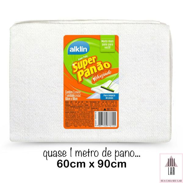 Imagem de Super Panão Esfregão Alvejado Pano de Chão Absorvente 60x90cm