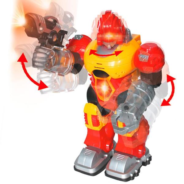 Imagem de Super Robô Mega Mech Toyng com Luz e Som Vermelho 42316