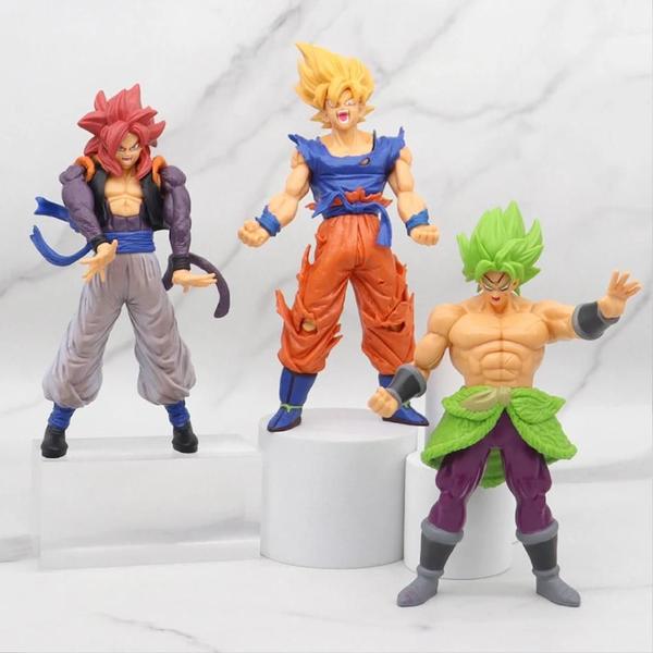 Imagem de Super Saiyan Dragon Ball Z Goku Vegeta Gohan Anime Estatueta Modelo Figura De Ação Brinquedo Figma