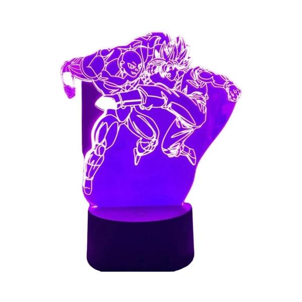 Imagem de Super Saiyan Goku Vegeta Dragon Ball Z 3D LED Night Light 7 Cores Lâmpada De Mesa De Carregamento