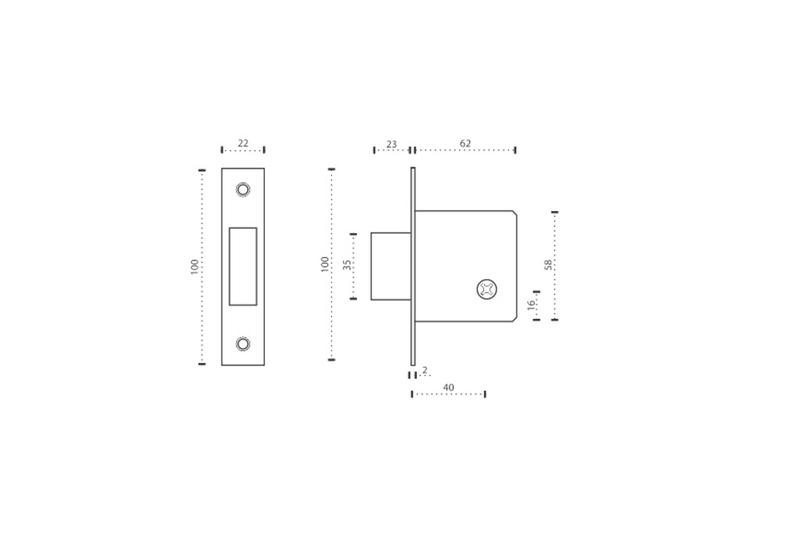 Imagem de Super Trava Quadrupla Lockwell 915/2 40mm Preta