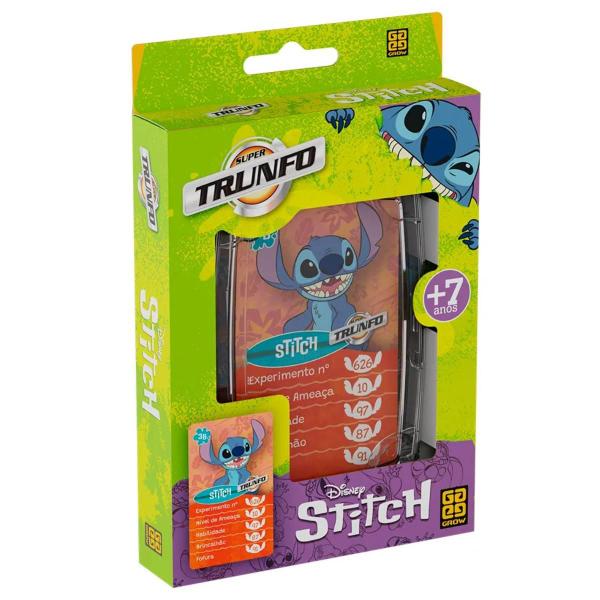 Imagem de Super Trunfo Stitch Disney - Jogo de Cartas - Grow