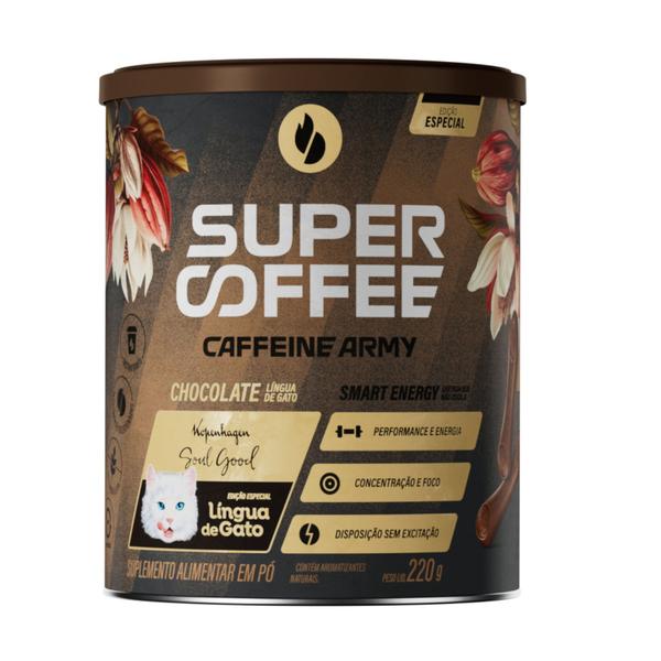 Imagem de SuperCoffee 3.0 Chocolate Lingua e Gato, Caffeine Army, 220G