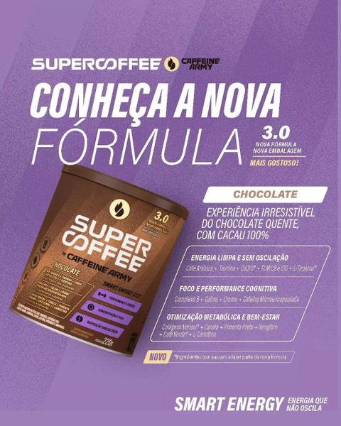 Imagem de Supercoffee 3.0 com 08 Sachês de 10g  Varios Sabores  Caffeine Army