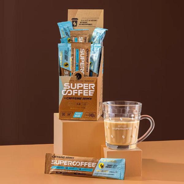 Imagem de SuperCoffee 3.0 Vanilla Latte 10g Caffeine Army Com 14 Sachês