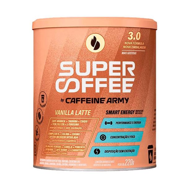 Imagem de Supercoffee 3.0 Vanilla Latte Caffeine Army 220g