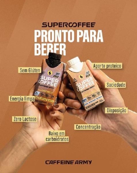 Imagem de Supercoffee Bebida Pronta de Vanilla Latte (Baunilha) de 200 ml com 06 unidades- Caffeine Army