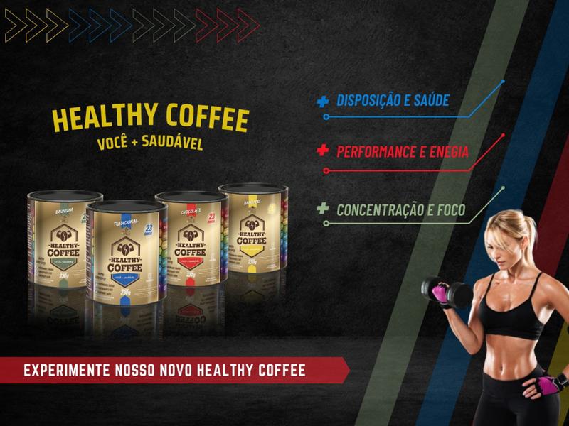 Supercoffee Healthy Coffee Café Italle Chocolate 203g 1 pote Imagem de Supercoffee Healthy Coffee Café Italle Chocolate 203g 1 pote