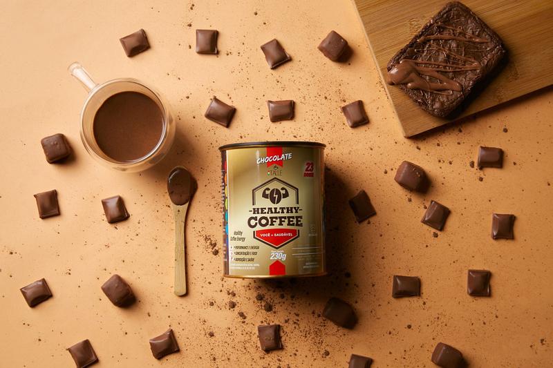 Supercoffee Healthy Coffee Café Italle Chocolate 203g 1 pote Imagem de Supercoffee Healthy Coffee Café Italle Chocolate 203g 1 pote